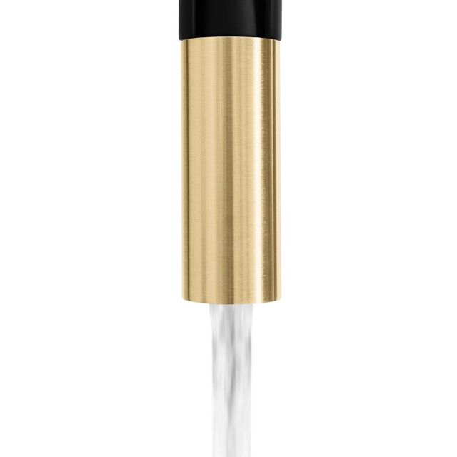 ZLINE Autograph Edition Champagne Bronze/Matte Black Sierra Pull Down Spring Single Handle Kitchen Faucet-4