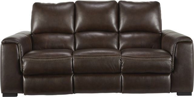 Signature Design by Ashley® Alessandro Walnut Power Reclining Sofa-2