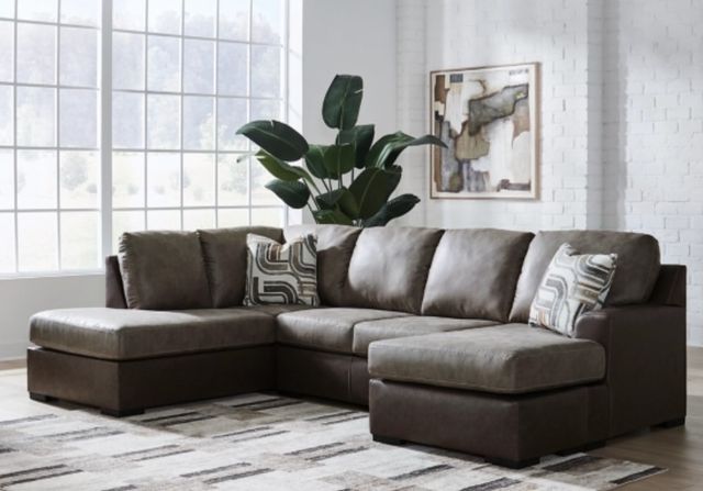 Signature Design by Ashley® Castille Way 2-Piece Fossil Left Arm Facing Queen Sleeper Sectional and Chaise-1