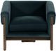 Four Hands Cairo Modern Velvet Smoke Chair-2