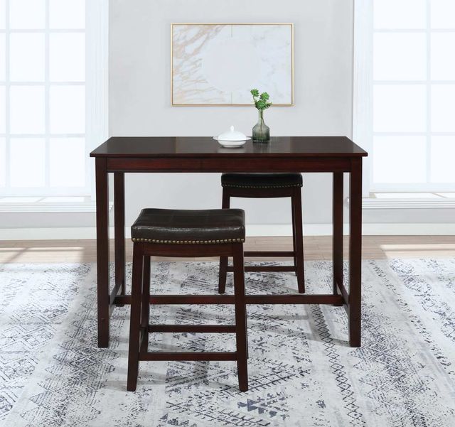 Linon Claridge Walnut Counter Pub Table-1