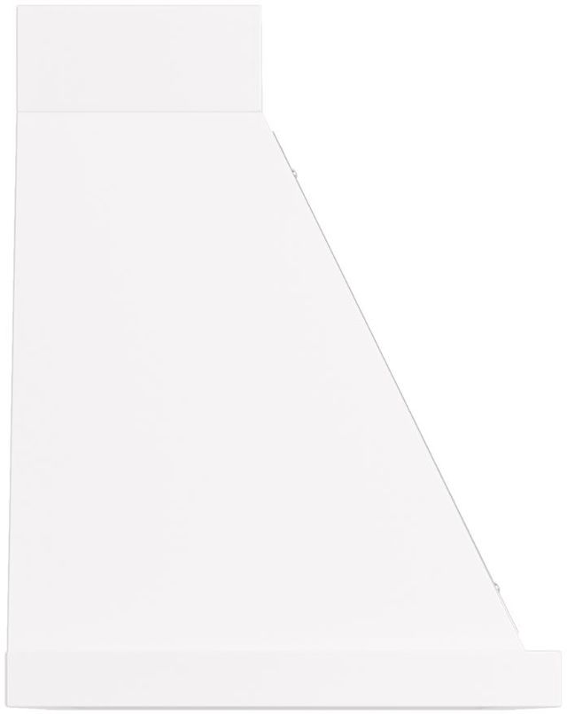 Ilve® Nostalgie II Noblesse 40" White Wall Mounted Range Hood with Chrome Trim-2