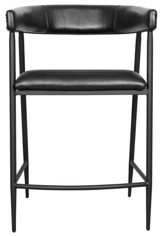 Classic Home Preston Black/Jet Black 26" Counter Stool-3