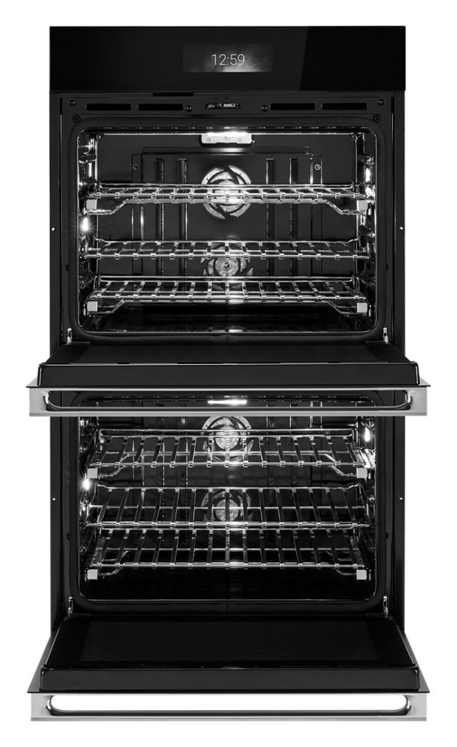 Jennair® NOIR™ 30" Stainless Steel Double Electric Wall Oven with V2™ Vertical Dual-Fan True Convection with Advanced Temperature Precision-1