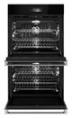 Jennair® NOIR™ 30" Stainless Steel Double Electric Wall Oven with V2™ Vertical Dual-Fan True Convection with Advanced Temperature Precision-1