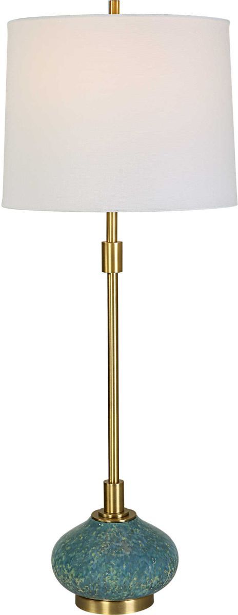 Uttermost® Kaimana Aged Blue Buffet Lamp-3