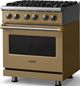 Viking® 5 Series 30" Golden Hour Pro Style Dual Fuel (LP) Range with Polished Chrome Trim-3