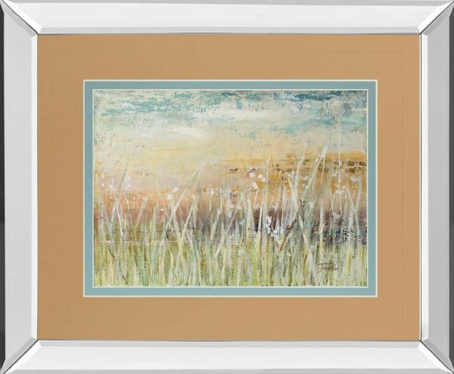 Classy Art Muted Grass by Patricia Pinto Mirror Framed Wall Art-0