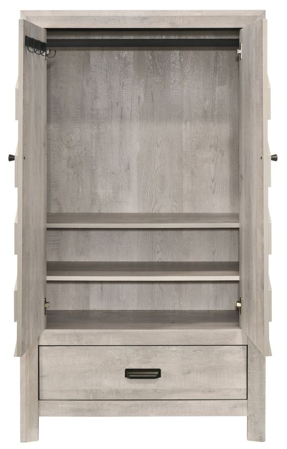 Crown Mark Valor White Armoire-4