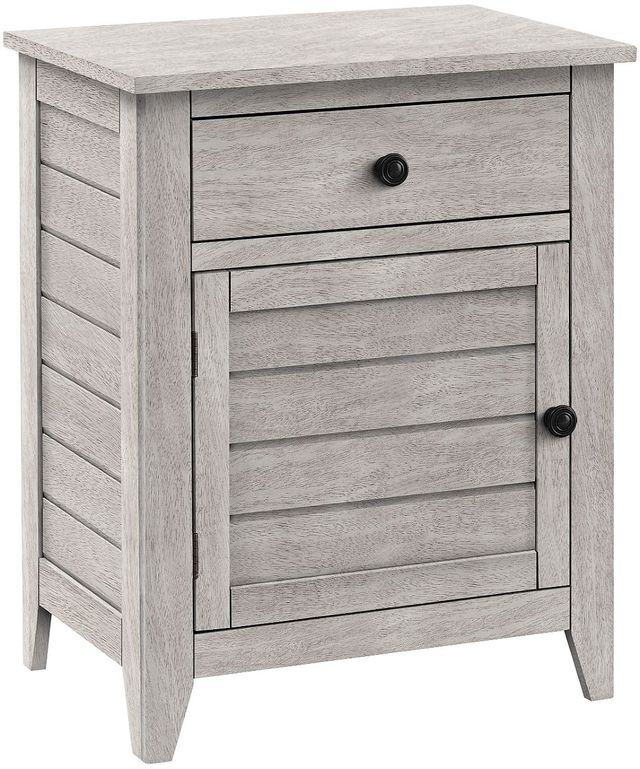 Monarch Specialties Inc. Washed Grey Veneer End Table-0