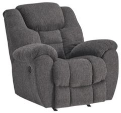 Signature Design by Ashley® Foreside Charcoal Manual Rocker Recliner