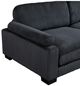 Homelegance® Traverse 4-Piece Black Modular Sectional with Reversible Chaise and Ottoman-3