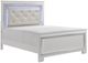 Homelegance® Allura White Queen Upholstered Panel Bed with LED Lighting-0