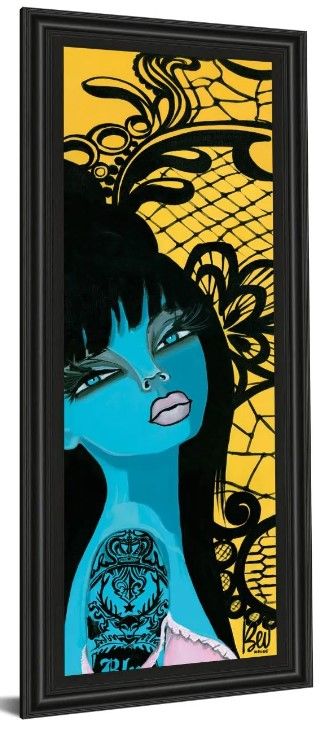 Classy Art Ink Chiffon l By Bev Hogue Wall Art-0