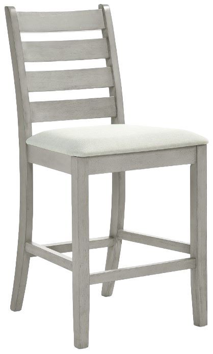 New Classic® Home Furnishings Pascal 5-Piece Driftwood Gray Counter Dining Set-3