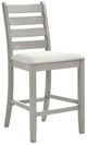 New Classic® Home Furnishings Pascal 5-Piece Driftwood Gray Counter Dining Set-3