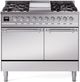 Ilve® Nostalgie II Series 40" Stainless Steel Pro Style Dual Fuel Range-0