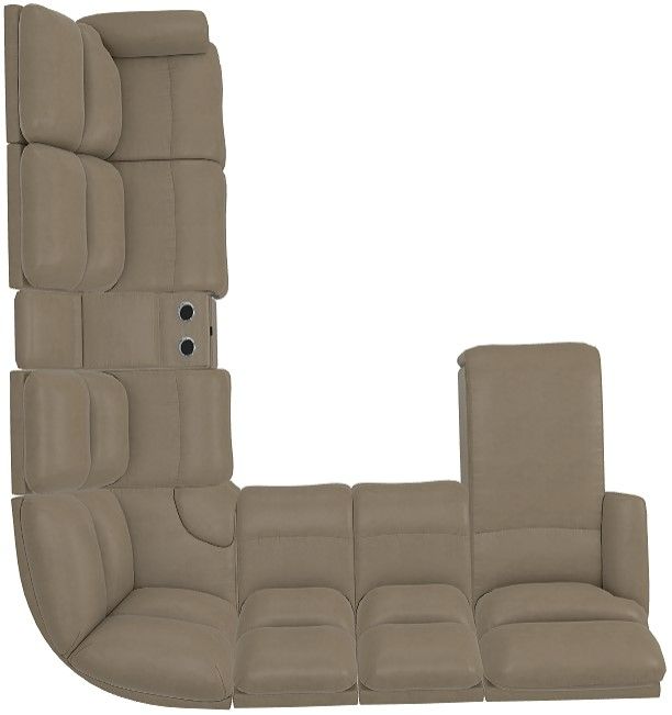 La-Z-Boy® Trouper 7-Piece Marble Reclining Sectional-3