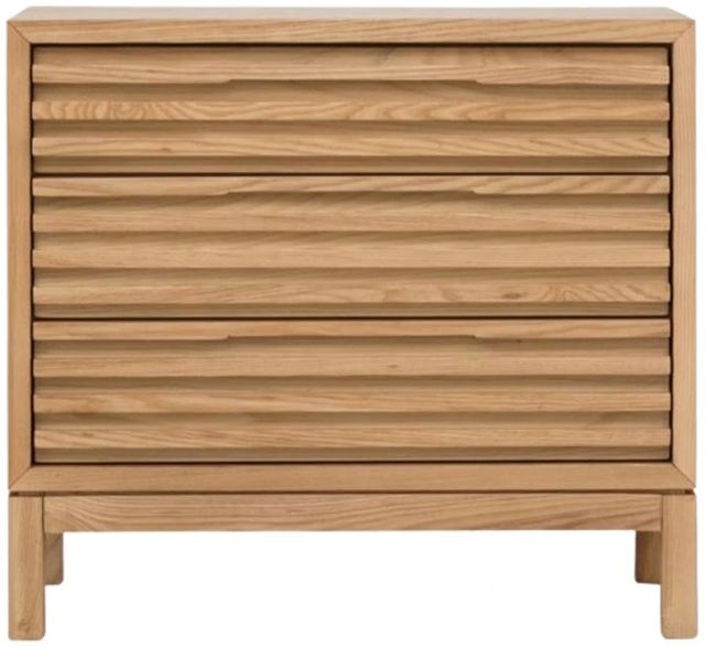 Modus Furniture Tanner Flaxen 3-Drawer Nightstand-2