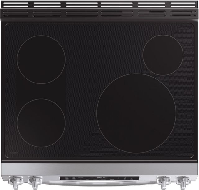 GE Profile™ 30" Fingerprint Resistant Stainless Steel Smart Slide In Induction Range with No Preheat Air Fry and EasyWash™ Oven Tray-5