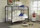 Nationwide Furniture Distributors Black Twin/Twin Metal Bunkbed-0