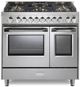 Verona® Ultima 36" Stainless Steel Double Oven Freestanding Gas Range with 5 Brass Burners-0