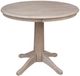 John Thomas Furniture® Dining Essentials Taupe Gray Round Table -0