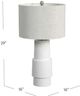 Bassett Mirror Valdivia Matte White Table Lamp-3