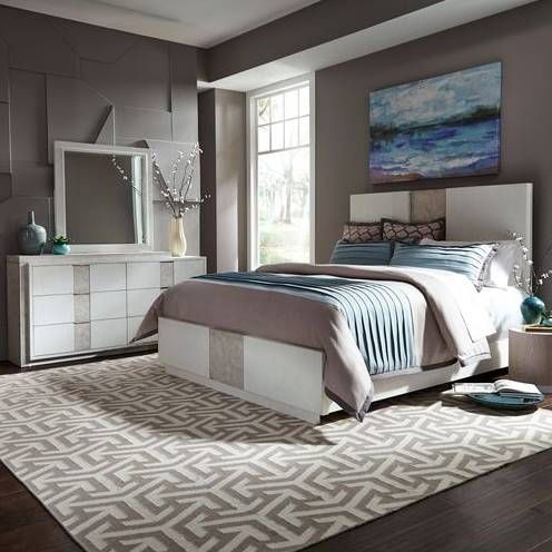 Liberty Furniture Mirage 3-Piece Wire Brushed White Bedroom Set-0