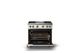 Viking® 5 Series 36" Pure White Pro Style Gas (LP) Range with Polished Chrome Trim-1