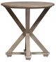 Liberty Furniture Parkland Falls Weathered Taupe Round End Table-2