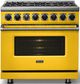 Viking® 7 Series 36" Daffodil Pro Style Dual Fuel Range-2