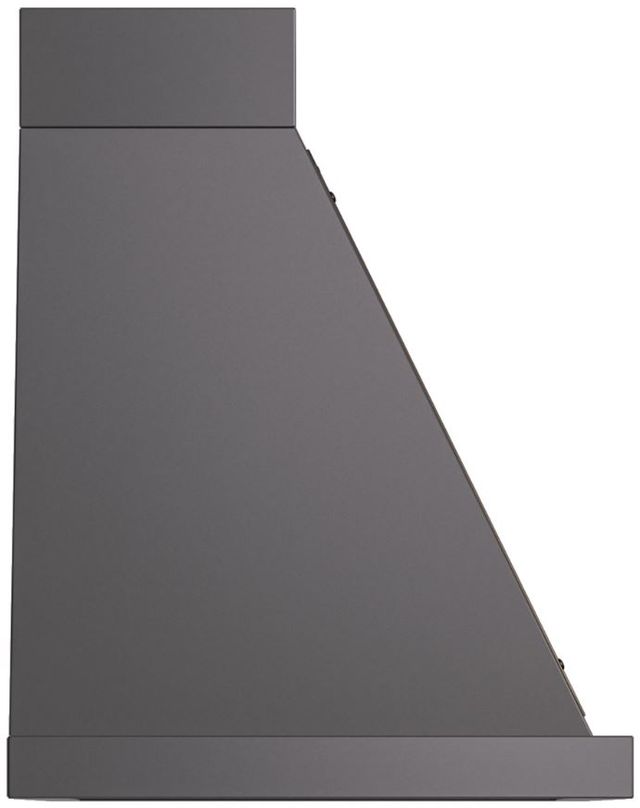 Ilve® Nostalgie II Noblesse 30" Graphite Matte Wall Mounted Range Hood with Burnished Trim-2