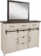 Jofran Inc. Madison County 4-Piece Vintage White Queen Panel Bedroom Set-3
