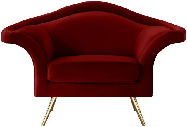 Meridian Furniture Lips Red Velvet Chair-0