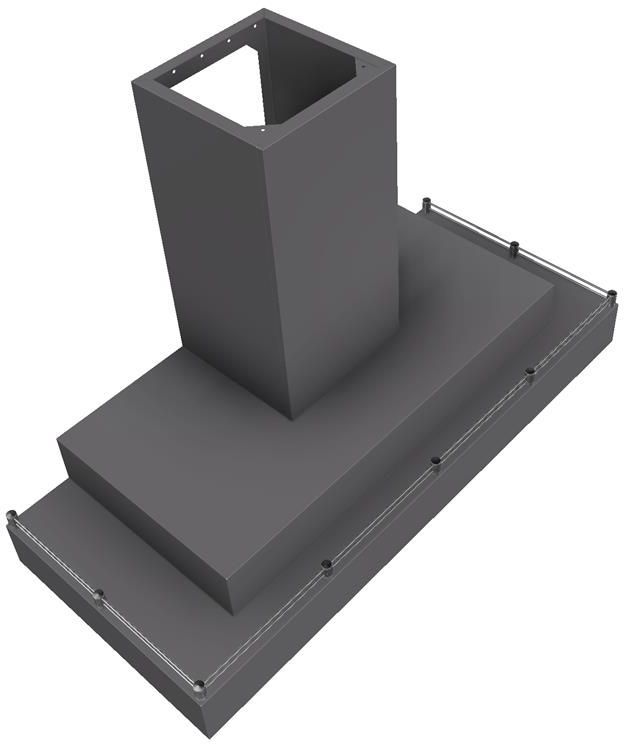 Vent-A-Hood® 48" Gunsmoke Contemporary Wall Mount Range Hood-1