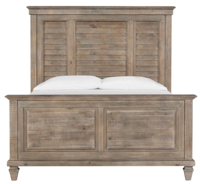 Magnussen Home® Lancaster Dovetail Gray Queen Shutter Panel Headboard-1
