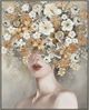 Classy Living Mindful Golden Bloomed Grace Portrait Wall Art-0