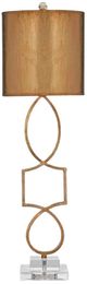 Bassett Mirror Vivian Gold Leaf Table Lamp-0