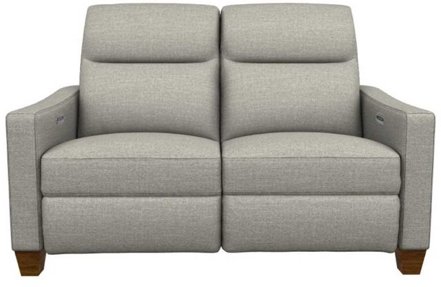 La-Z-Boy® Quinault Gray Power Reclining Loveseat with Headrest-1