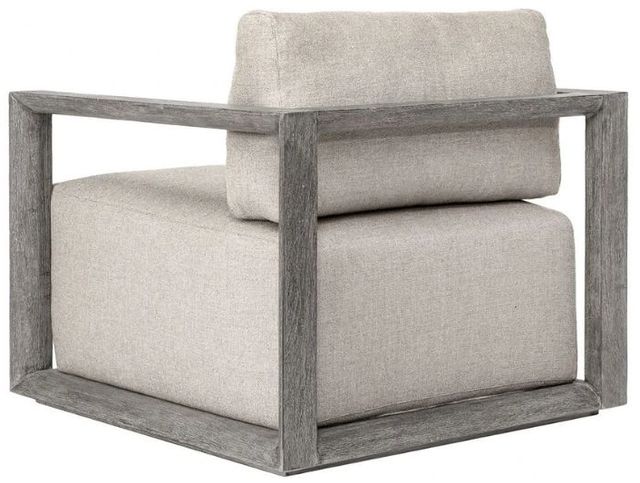 Uttermost® Remsen Dove/Weathered Gray Fabric/Wooden Outdoor Lounge Chair-4