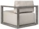 Uttermost® Remsen Dove/Weathered Gray Fabric/Wooden Outdoor Lounge Chair-4