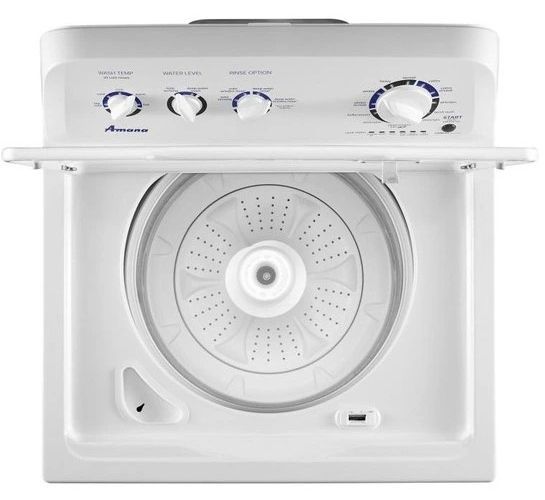 Amana® 4.4 Cu. Ft. White Agitator Top Load Washer-1