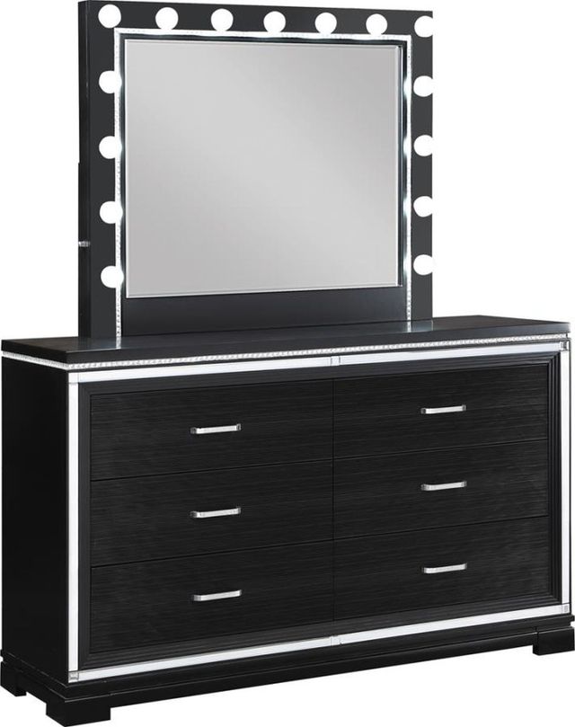 Coaster® Eleanor 5-Piece Black Upholstered Bedroom Set-2