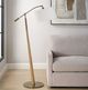 Uttermost® Kennett Brass/Brown Floor Lamp-2