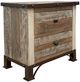 International Furniture Antique Wood 4 Piece Queen Bed Set-1