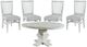 Elements International Condesa 5-Piece White Dining Table Set-0