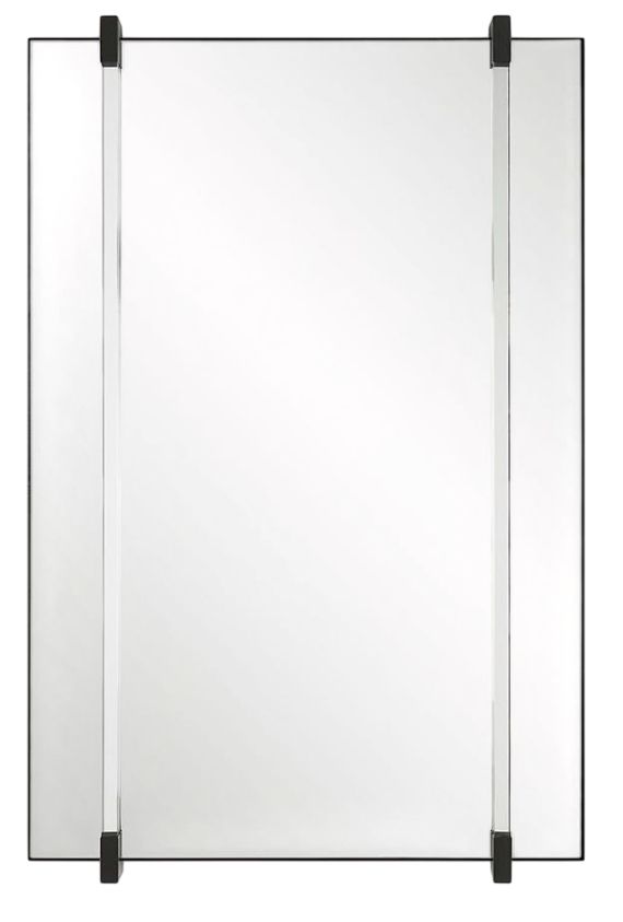 Uttermost® Ladonna Black Accent Mirror-0