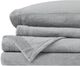 Olliix by True North by Sleep Philosophy Grey King Soloft Plush Sheet Set-0