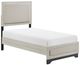 Homelegance® Westport Beige Twin Platform Panel Bed-0